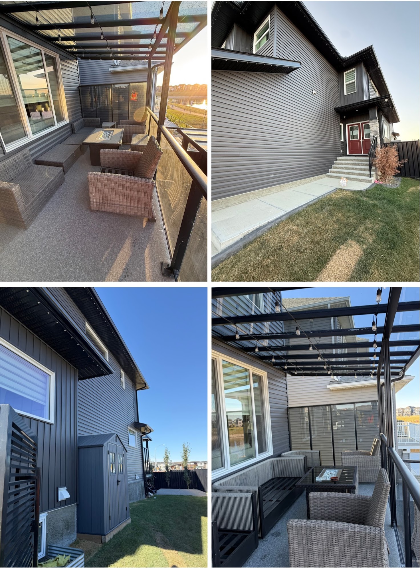 Commercial building exterior before professional cleaning