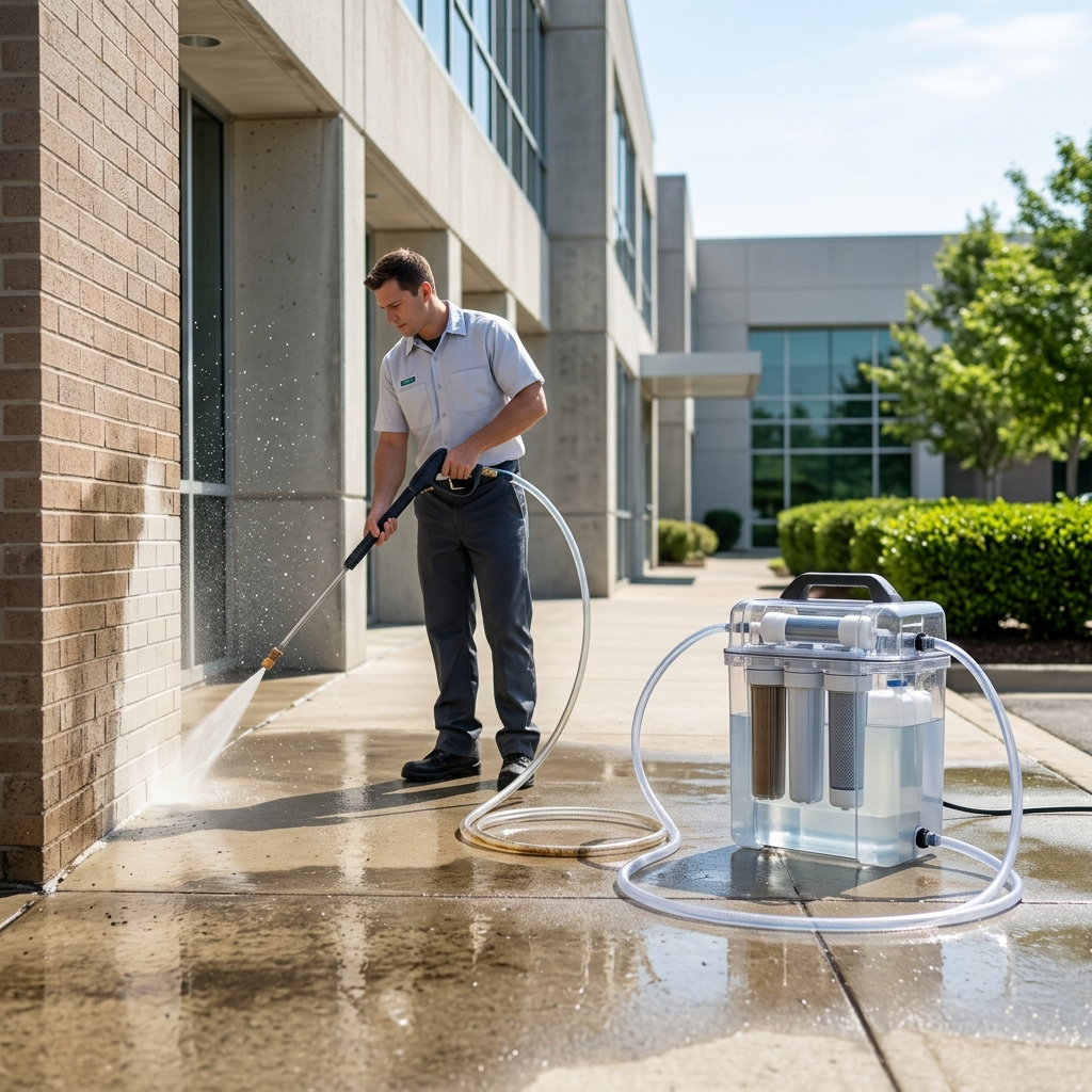 How Water Reclaim Technology Works in Exterior Cleaning